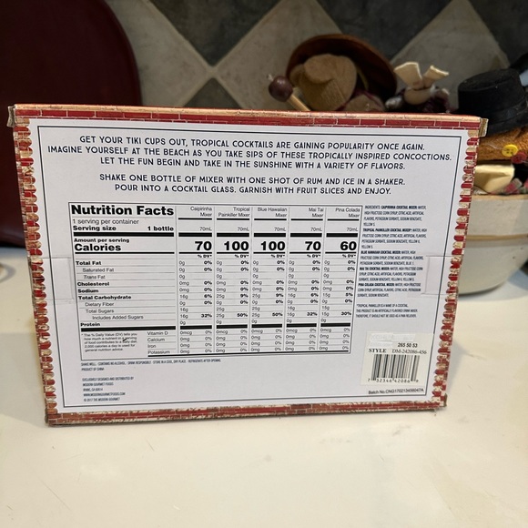 STARS & STRIPES TROPICAL COCKTAIL MIXERS MAI TAI PINA COLADA BLUE HAWAIIAN DRINK - Picture 7 of 7